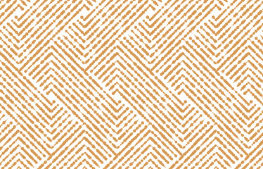 Abstract geometric pattern with stripes, lines. Seamless vector background. White and golden ornament. Simple lattice graphic design