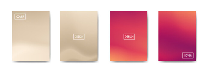 set of abstract background with beautiful gradation color, colorful background for poster flyer banner backdrop.vertical banner.cool fluid background vector illustration