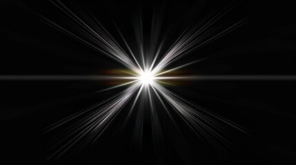 Fototapeta premium Abstract Starburst with White Light