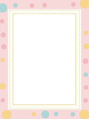 2D frame with angular, modern designs at the edges