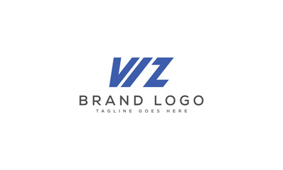 letter WZ logo design vector template design for brand.