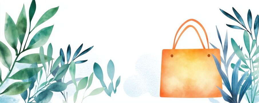 Special offers, enticing deals with eye-catching visuals, watercolor style.