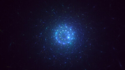 3D manual rendering abstract round light background. Its not AI Generatd illustration.
