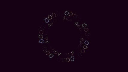 3D manual rendering abstract colorful fractal light background. Its not AI Generatd illustration.