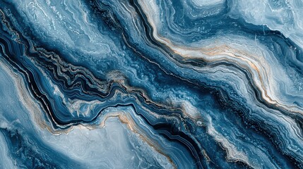 Blue Marbles Wallpaper. Marble texture in various shades of blue with natural swirls and patterns.
