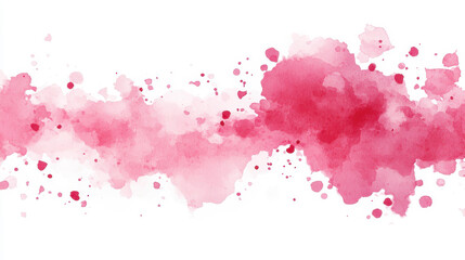 Obraz premium Explore a vibrant pink watercolor splash background featuring elegant line art peony, perfect for modern designs.