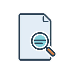 Color illustration icon for transparency