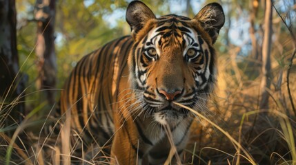 Obraz premium Investigate AI's potential in wildlife conservation, where AI-driven monitoring and predictive models aid in protecting endangered species