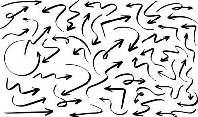 Expressive Arrow Doodle Collection