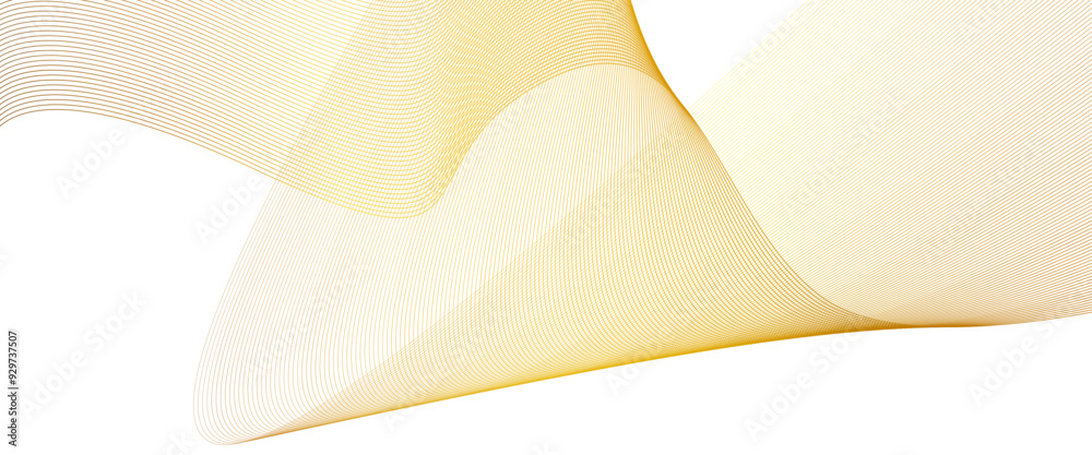 Poster vector modern background of waves of abstract waving line technology transparent blend line gold pat