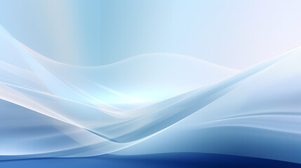 Fototapeta premium Abstract soft blue wave background. 3d blue background with blue lines curved wavy sparkle with copy space for text. Three-dimensional wave and blue background. 