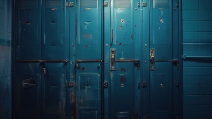 Obraz premium Opening a school locker at the end of the day can be a moment of relief, signifying the completion of another productive day