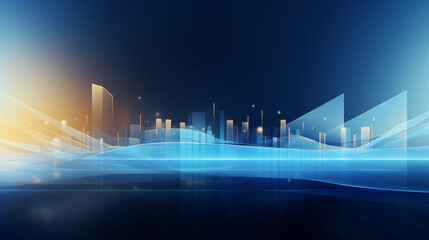 Modern business blue and gold light overlapped pattern on background with shadow. blue background. Minimal geometric white light background abstract design. Elegant gold , blue bright Background.