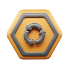 Traffic Sign And Symbol 3D Icon or Road sign 3d icon