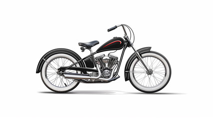 Fototapeta premium bicycle on white background
