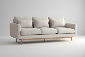 3d design minimalist or scandinavian sofa, simple design
