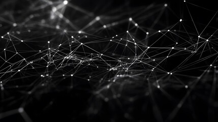 Abstract digital web of interconnected points and lines. Modern sophisticated background design for banners and posters