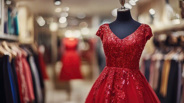 Dress in red hot sale