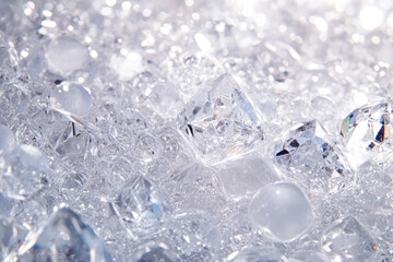 Obraz premium A background featuring crystal droplets, creating a shimmering and elegant effect.