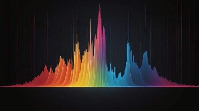 A captivating audio spectrum visualizer that enhances experiences with its vibrant display