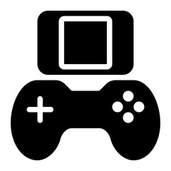 game stop, stop button, game button, game controller, video game, game, gaming, stop solid or glyph icon