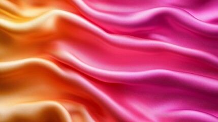 Obraz premium Abstract Pink and Orange Silk Drapes