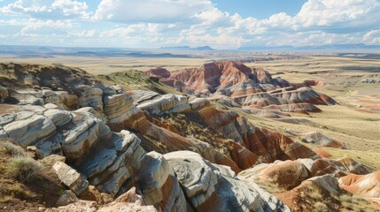 Desert landscapes often feature unique geological formations, such as mesas and buttes, which tell the story of the region's geological history.