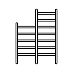 Climbing wall playground line icon editable stroke vector object