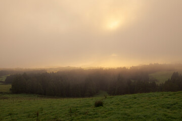 a magnificent light in the Azores mountains