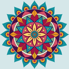 Mandala pattern design. Vector illustration 