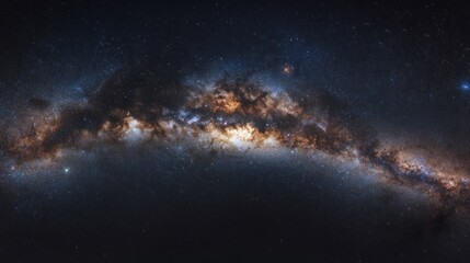 Obraz premium The Milky Way Galaxy as Seen from Earth