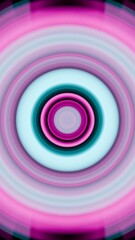 Radiant Concentric Circles in Cyan and Magenta