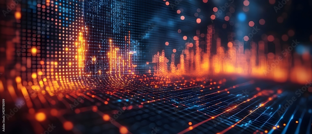 Aufkleber Predictive Analytics Regression Visualization Showcasing Forecasting Outcomes Through Statistical Models and Data Analysis Concepts for Future Systems and Intelligence