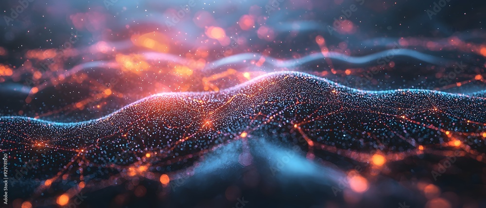 Poster Stunning visual representation of deep learning architectures and neural networks powering predictive analytics and AI driven systems