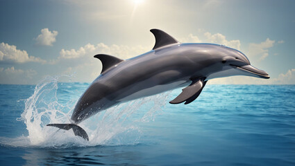 dolphin jumping out of water