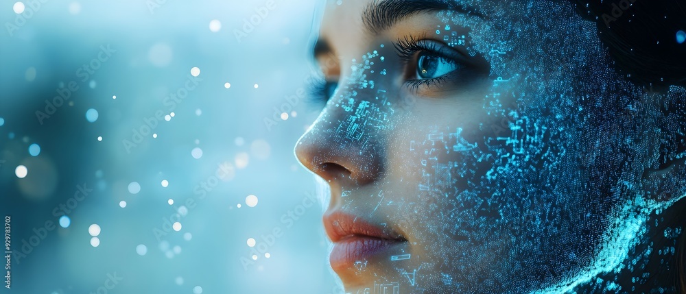 Poster trend analysis using machine learning in predictive systems showcasing futuristic forecasting of eme