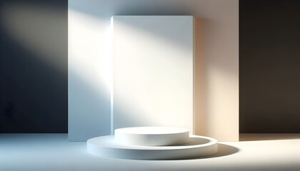 Fototapeta premium Elegant Minimalist Stage Design