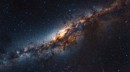 A close-up of the Milky Way galaxy with numerous stars visible.