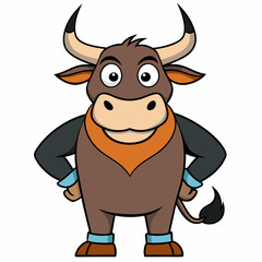 Bull  art vector illustration