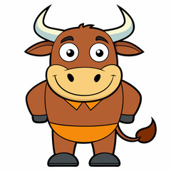 Bull  art vector illustration
