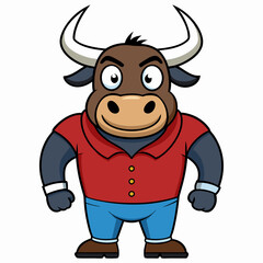 Bull  art vector illustration