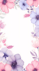 Fototapeta premium Watercolor floral background
