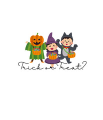 halloween card with pumpkin