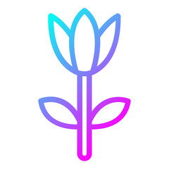 tulip flowers icon