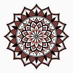Mandala pattern design. Vector illustration 