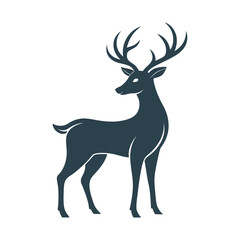 deer silhouette vector eps