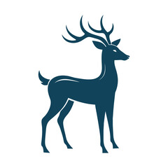 deer silhouette vector eps