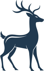 deer silhouette vector eps