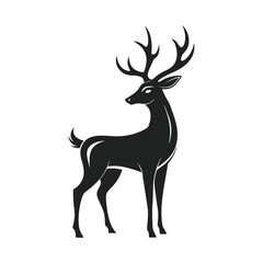 deer silhouette vector eps