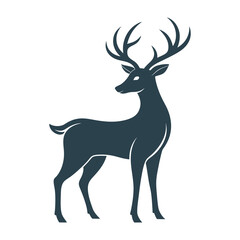 Obraz premium deer silhouette vector eps